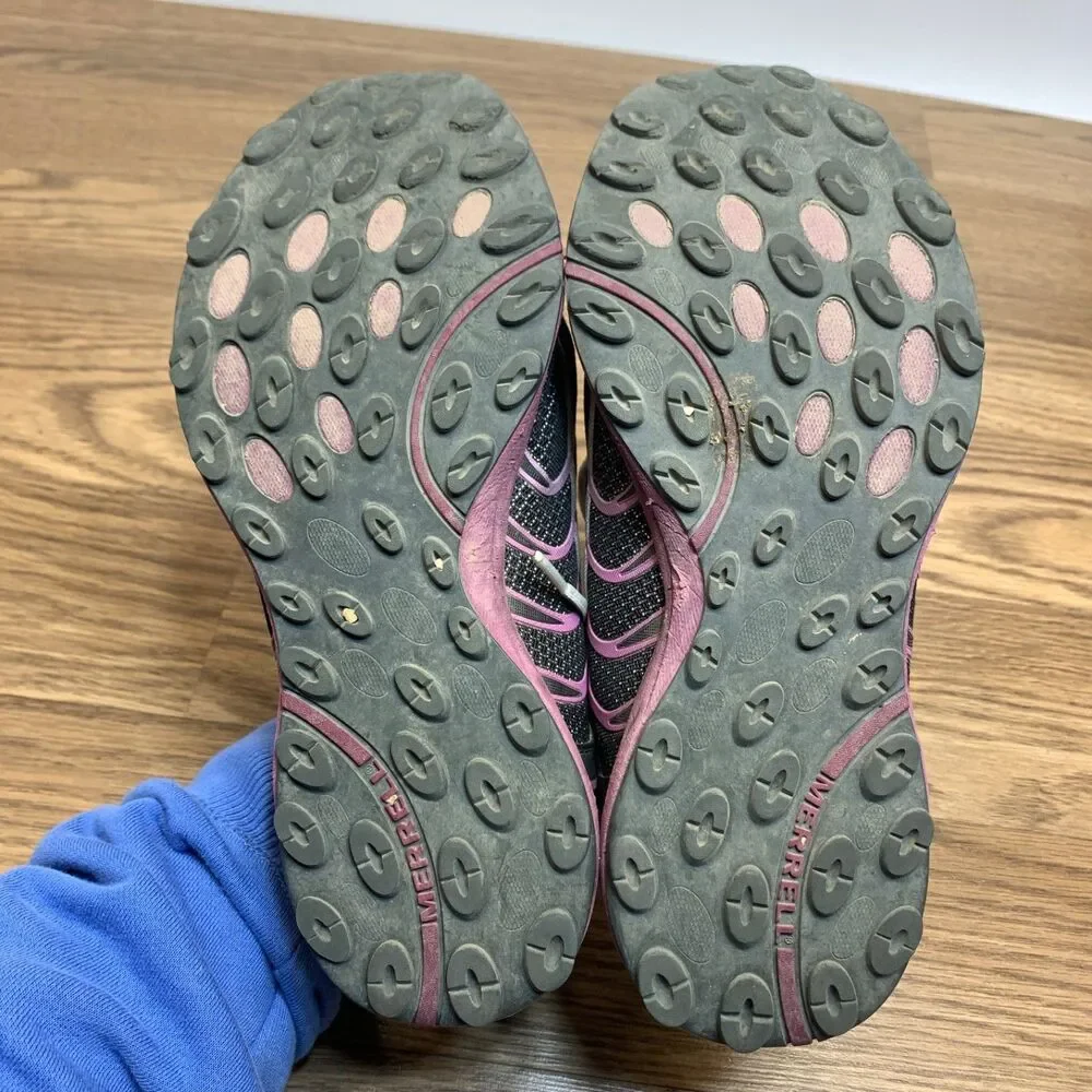 MERRELL MIX MASTER GLIDE TRAIL‎ RUNNING WOMEN Shoes Black Purple J56350 Size 6.5